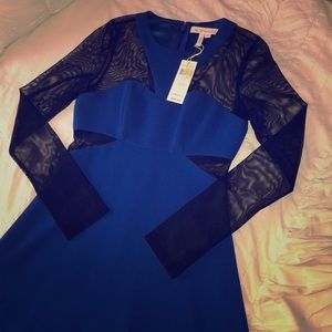 BCBG Blue Long Sleeve Dress